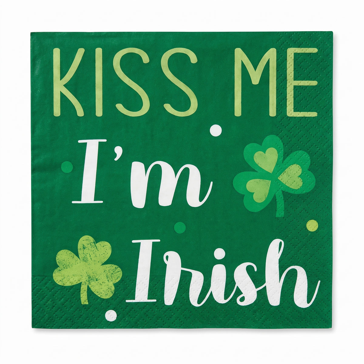 Irish Blessings St. Patrick's Day Beverage Napkins - 5 In. X 5 In.
