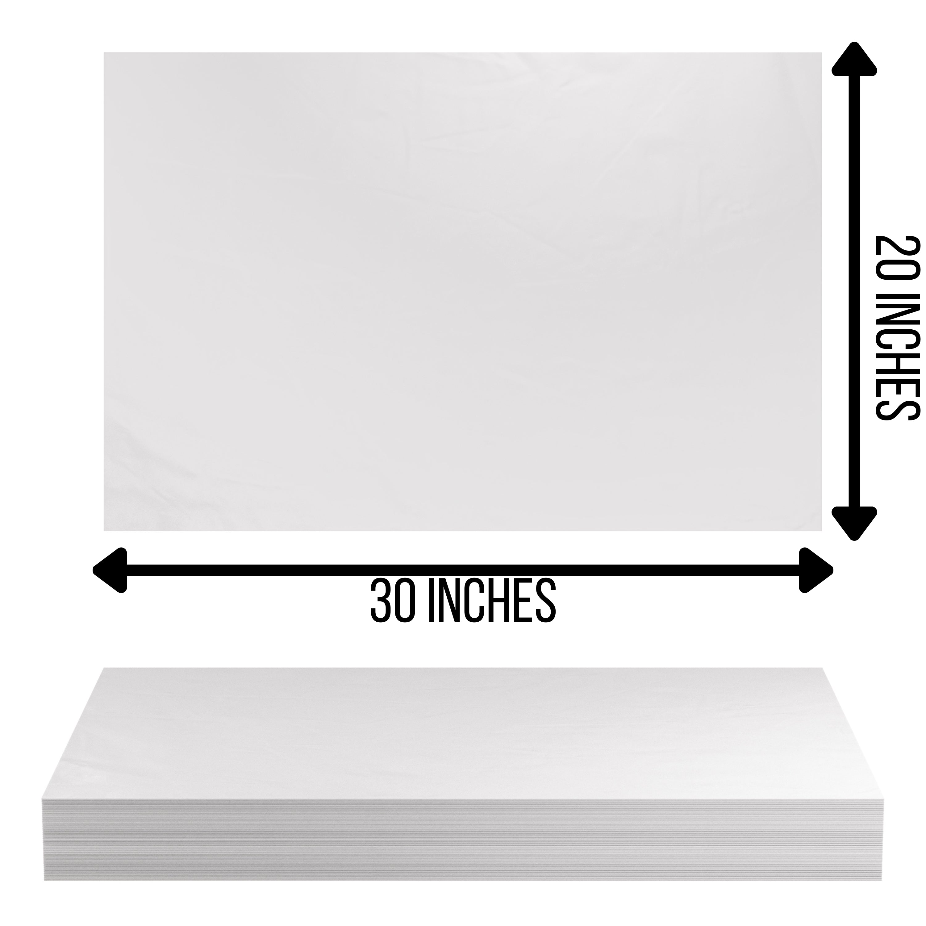 White Tissue Paper 20 In. x 30 In. | 120 Sheets