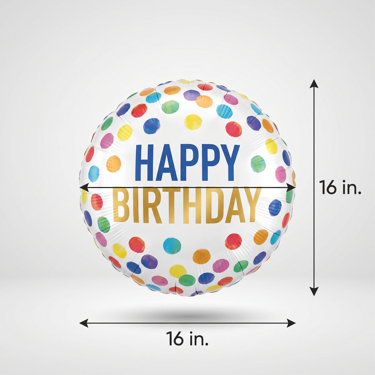 Vibrant Painterly Dots Birthday Orbz Balloon