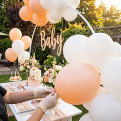 Luxaire 12" Premium Peach Latex Balloons - 25 Pack