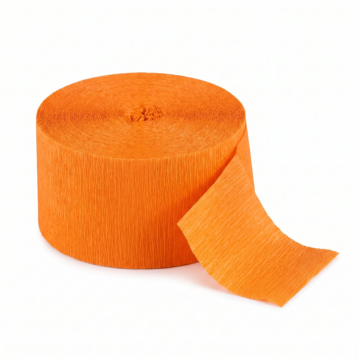 Orange Crepe Streamer - 81 ft.