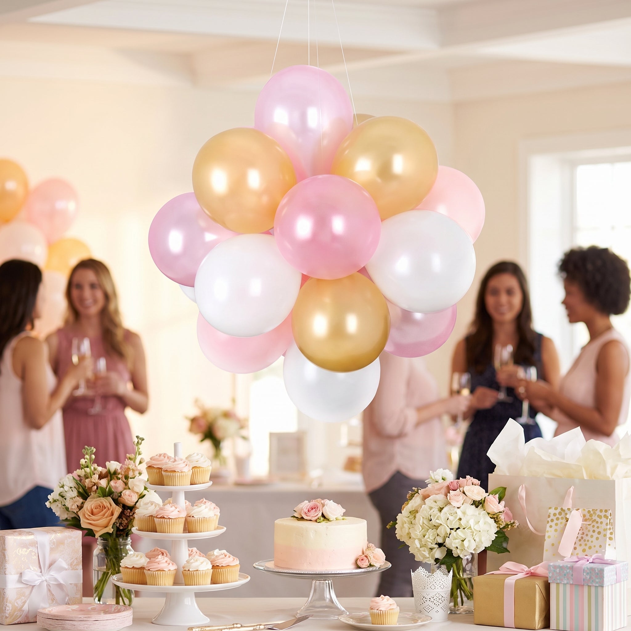 Pastel Sphere Latex Balloon Chandelier Kit