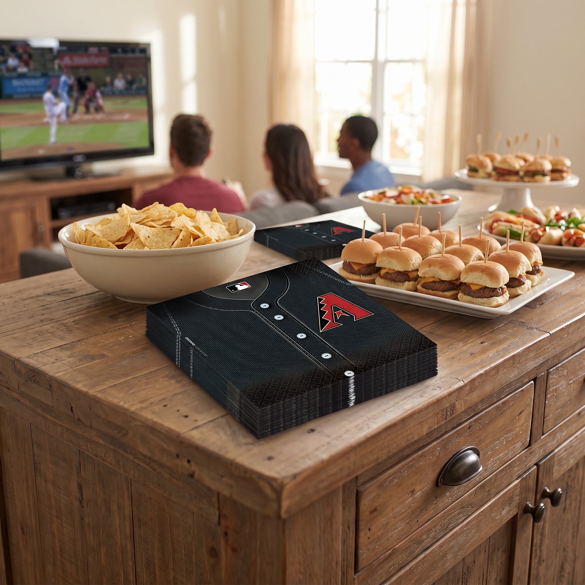 Arizona Diamondbacks MLB Luncheon Napkins - 6.5 In. X 6.5 In.
