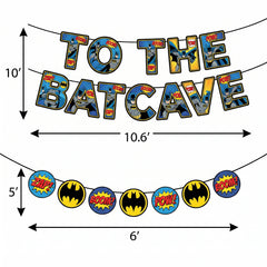 Batman "To the Batcave" Justice League Party Banner Kit