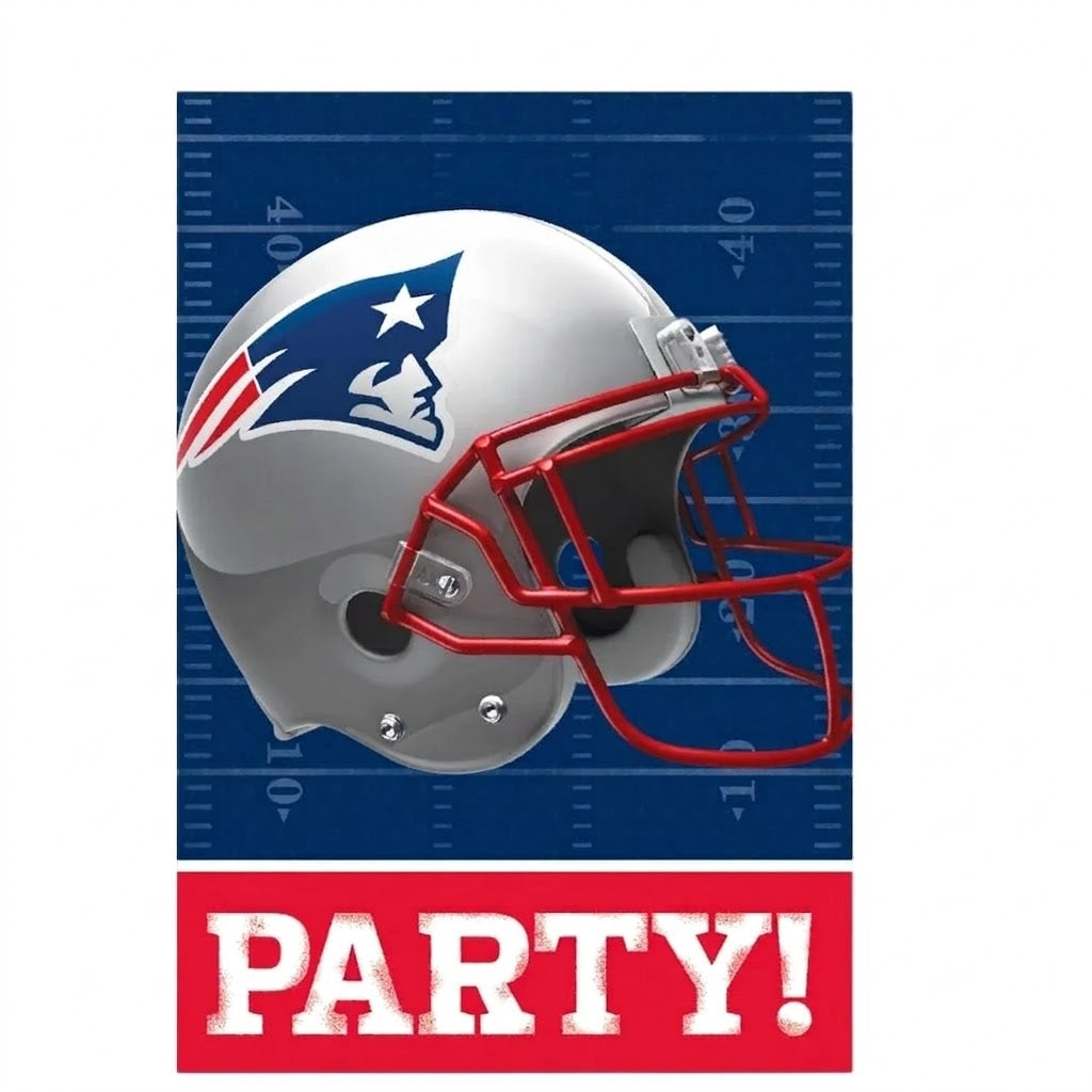 New England Patriots Invitation & Thank You Card Set