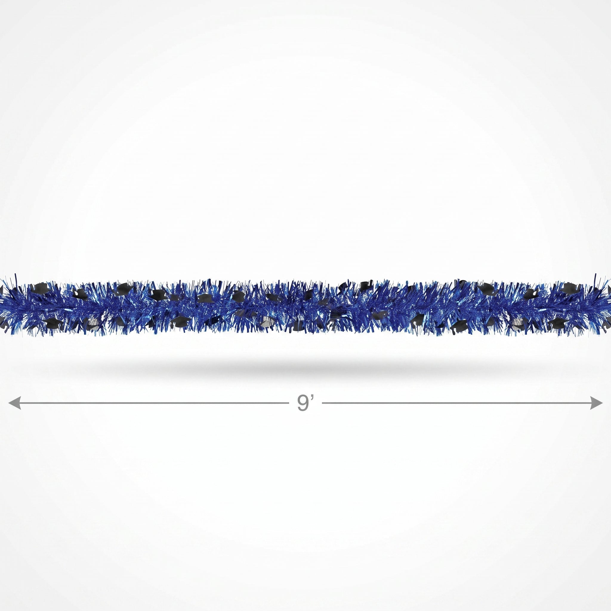 Royal Blue Graduation Tinsel Garland Boa - 9 ft