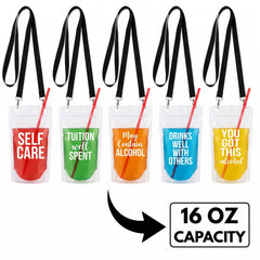 Graduation Celebration Drink Pouches - Set of 5