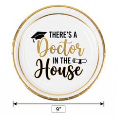 "There's a Doctor in the House" Graduation Party Plate Set - 30 Pack