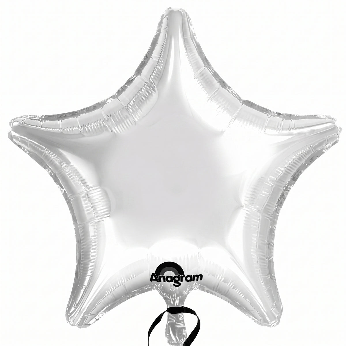 White Foil 19" Star Balloon - Metallic Finish