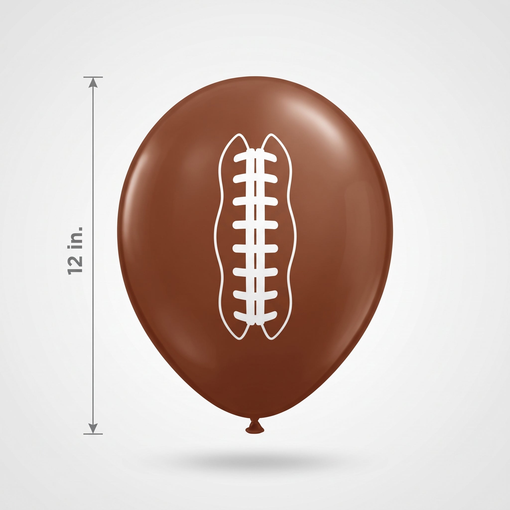 Football-Themed Latex Balloons, 12-Inch, 6-Pack