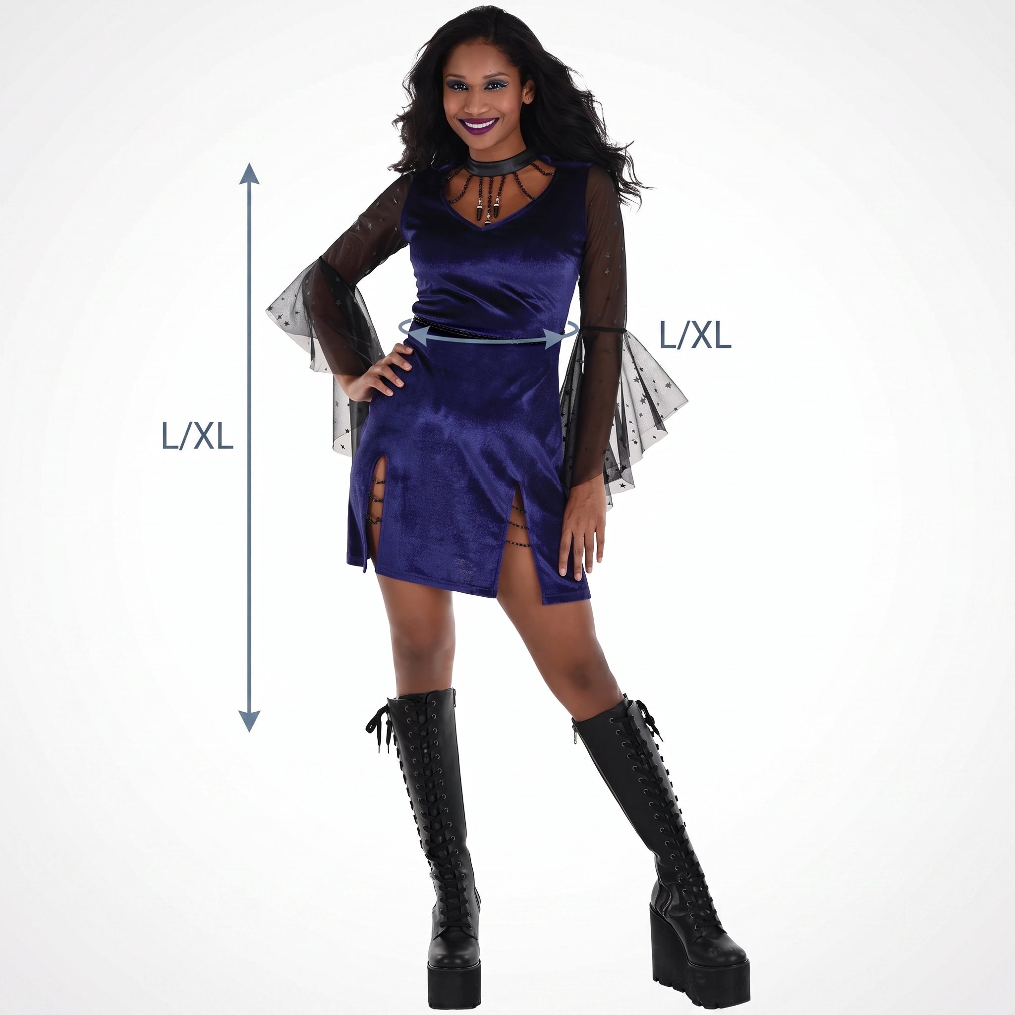 Enchanting Bad Witch Costume Dress - Adult L/XL