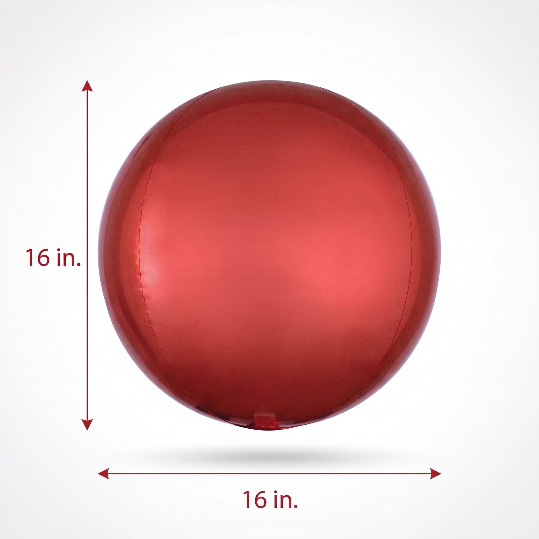 Vibrant 16" Orange Orbz Foil Balloon