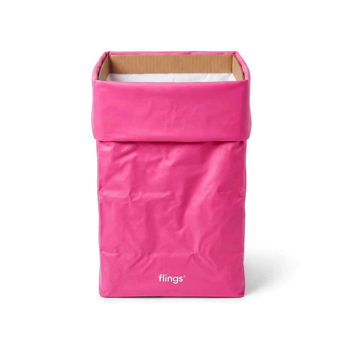 Bright Pink Flings Pop-Up Reusable Trash Bin - 13 Gallon