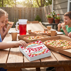 "Fresh and Tasty" Pizza Party Luncheon Napkins - 6.5 In. x 6.5 In. - 16 Pack