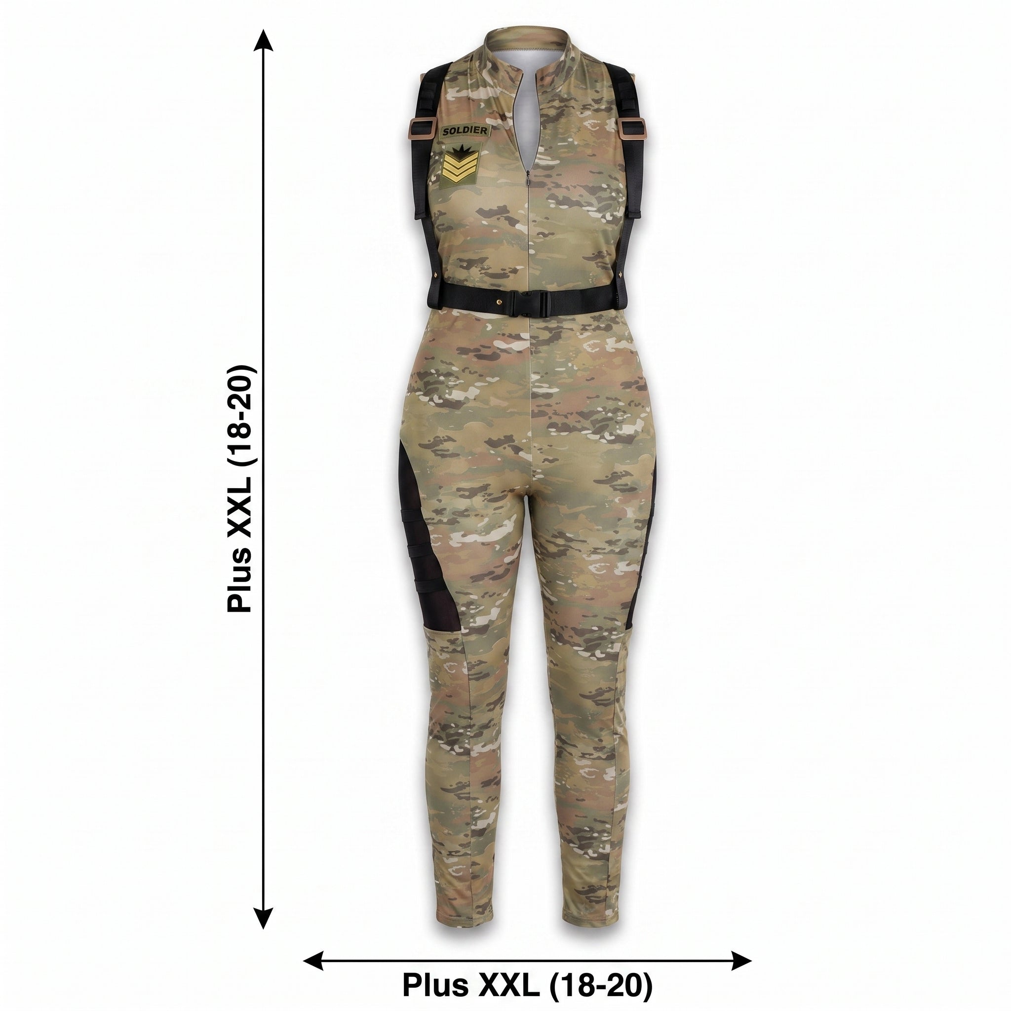 Women's Soldier Costume - Plus Size 2XL (18-20)