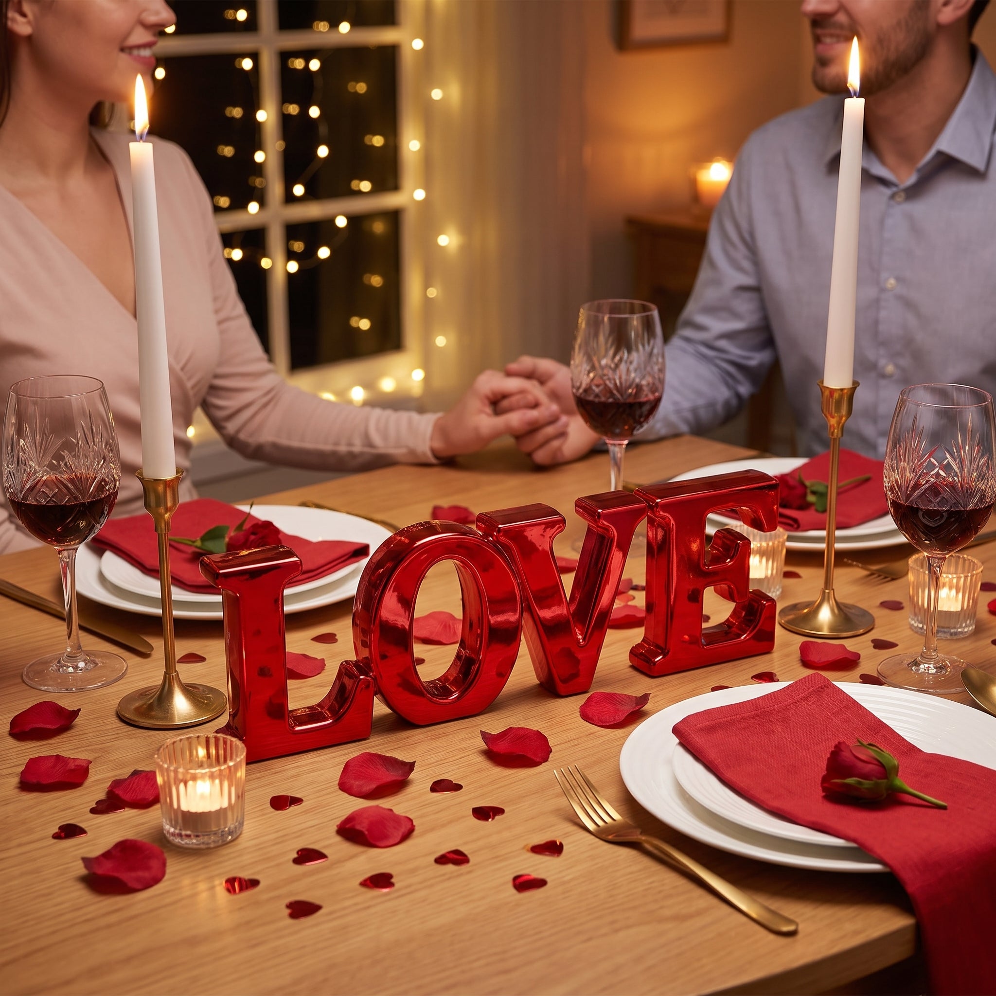 Valentine's Day Love Foil Centerpiece, 4-Pack