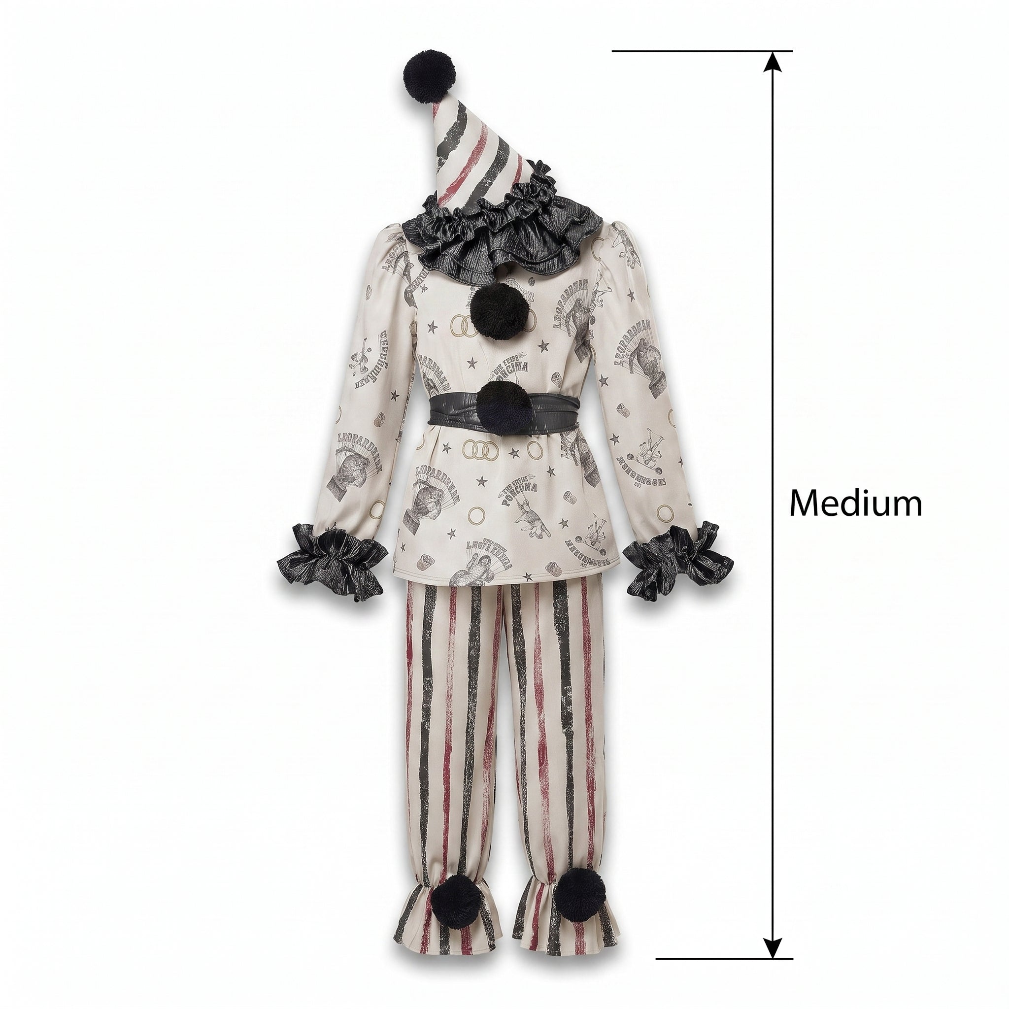 Creepy Clown Girl Halloween Costume - Child M