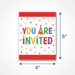 Confetti Time Birthday Invitation Cards