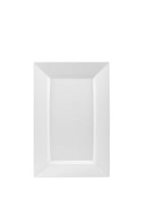 9.5 In. White Rectangular Plastic Plates | 120 Count