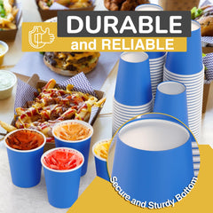 9 Oz. Dark Blue Paper Cups | Case of 1000