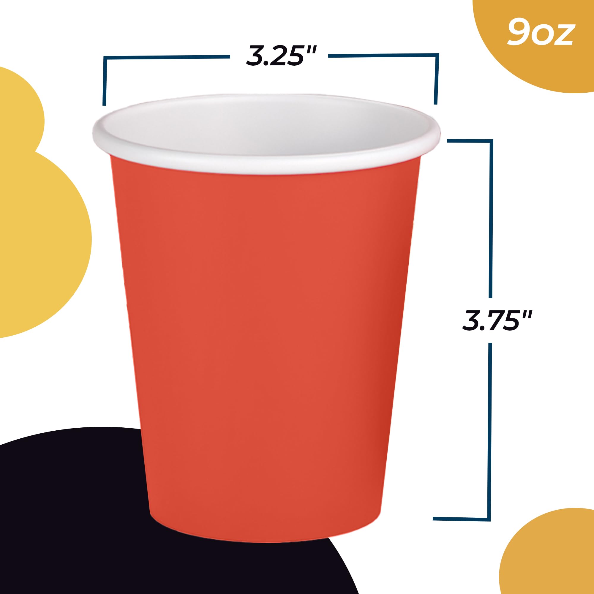 Unleashed - 9 Oz. Red Paper Cups - 100 Ct.