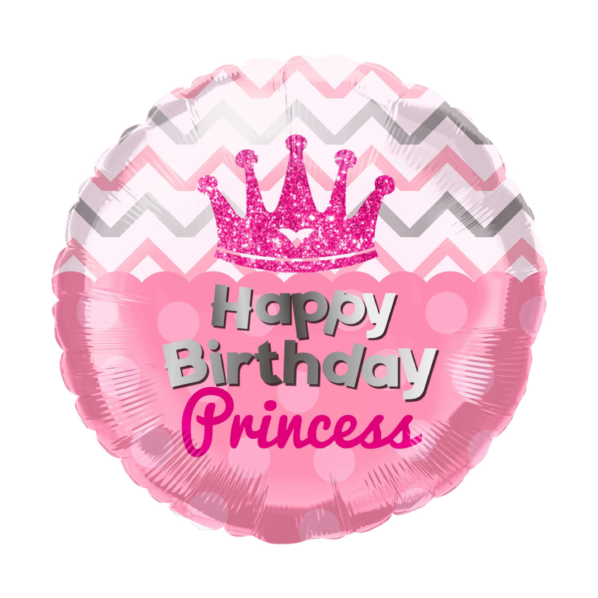 18 In. Happy Birthday Princess Balloon