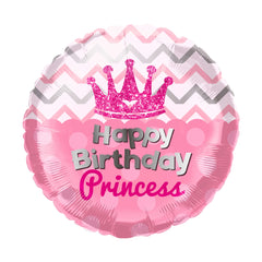 18 In. Happy Birthday Princess Balloon