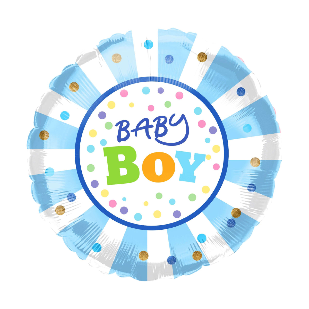 18" Baby Boy Wheel Balloon