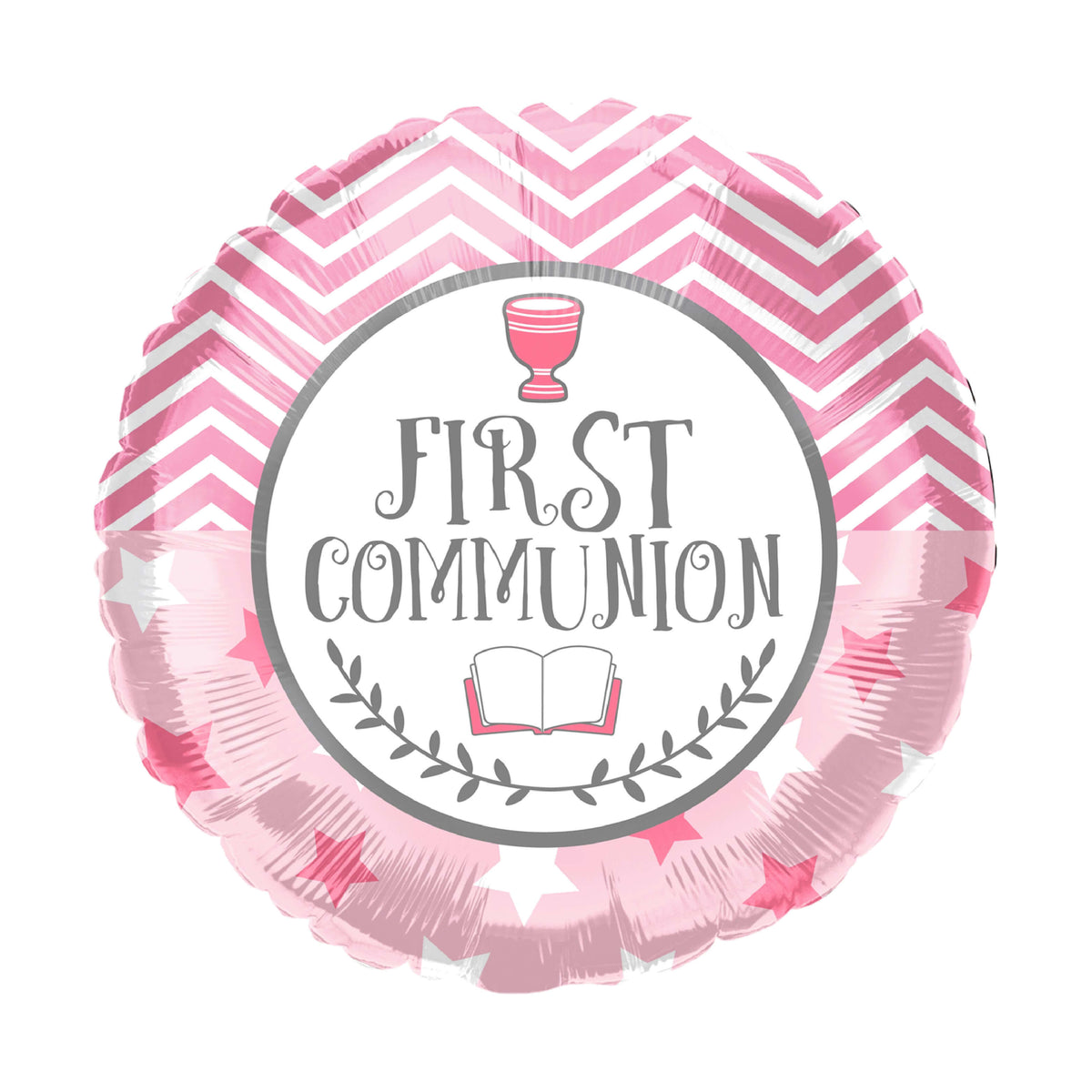 18" First Communion Pink Balloon