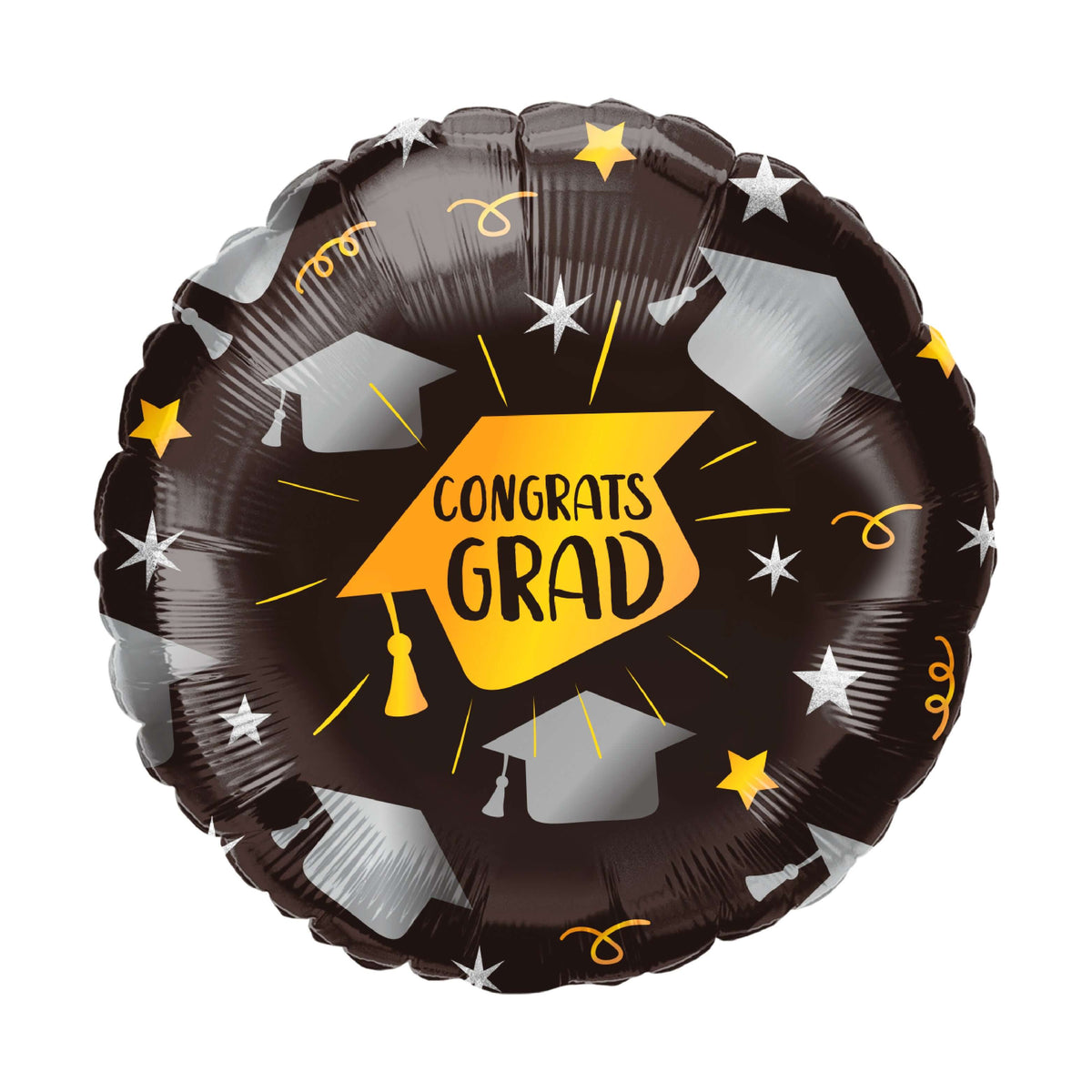 18" Black Congrats Grad Balloon