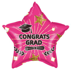 18" Congrats Grad Pink Balloon