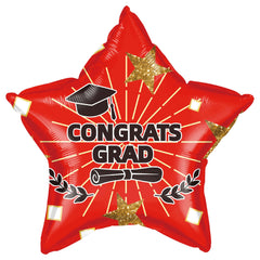 18" Congrats Grad Red Balloon