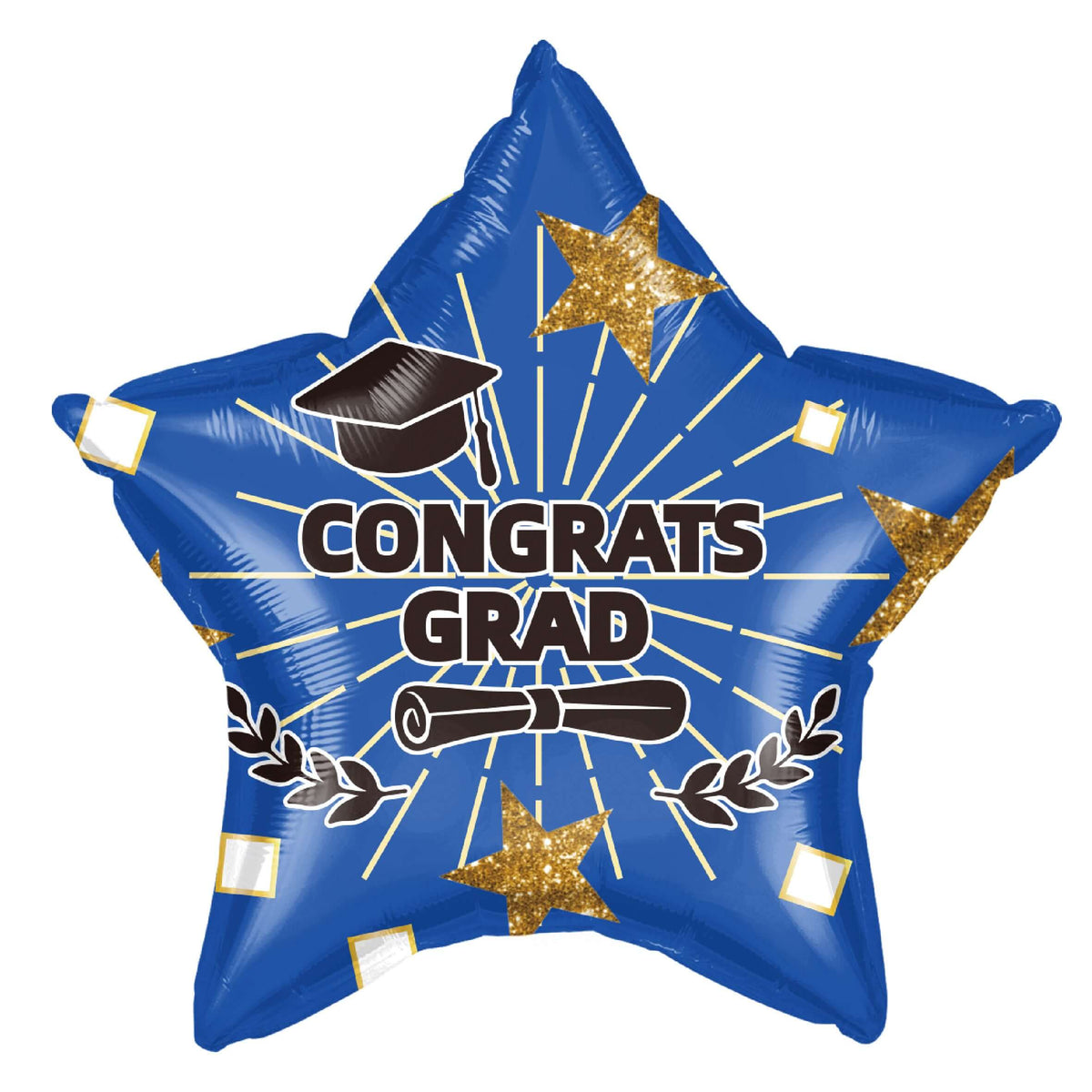 18" Congrats Grad Blue Balloon