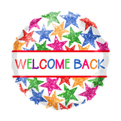 18" Welcome Back Stars Balloon