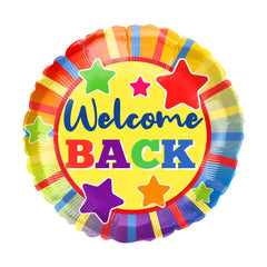 18" Welcome Back Wheel Balloon