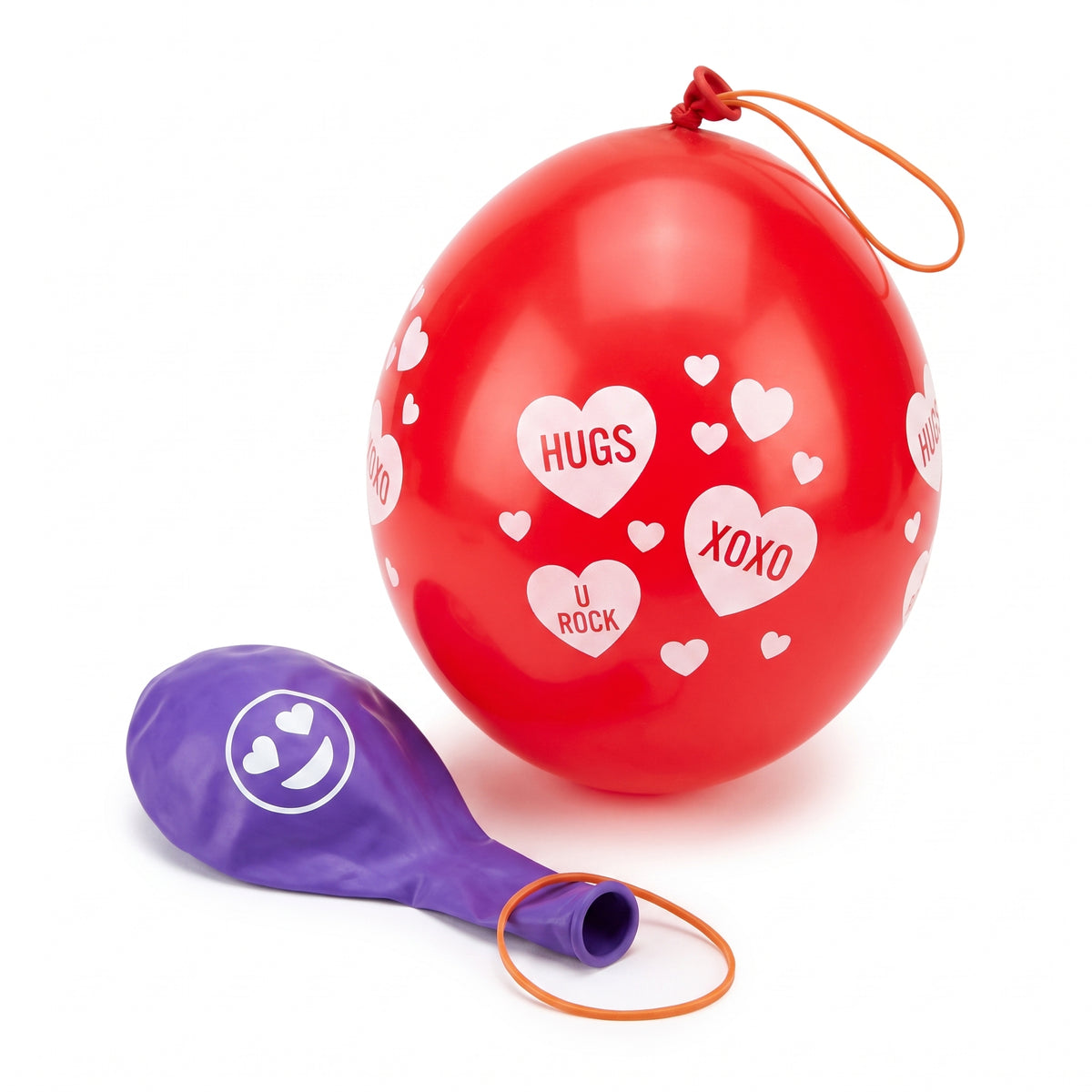 Valentine's Day Heart Punch Balloons Value Pack - 16 Count