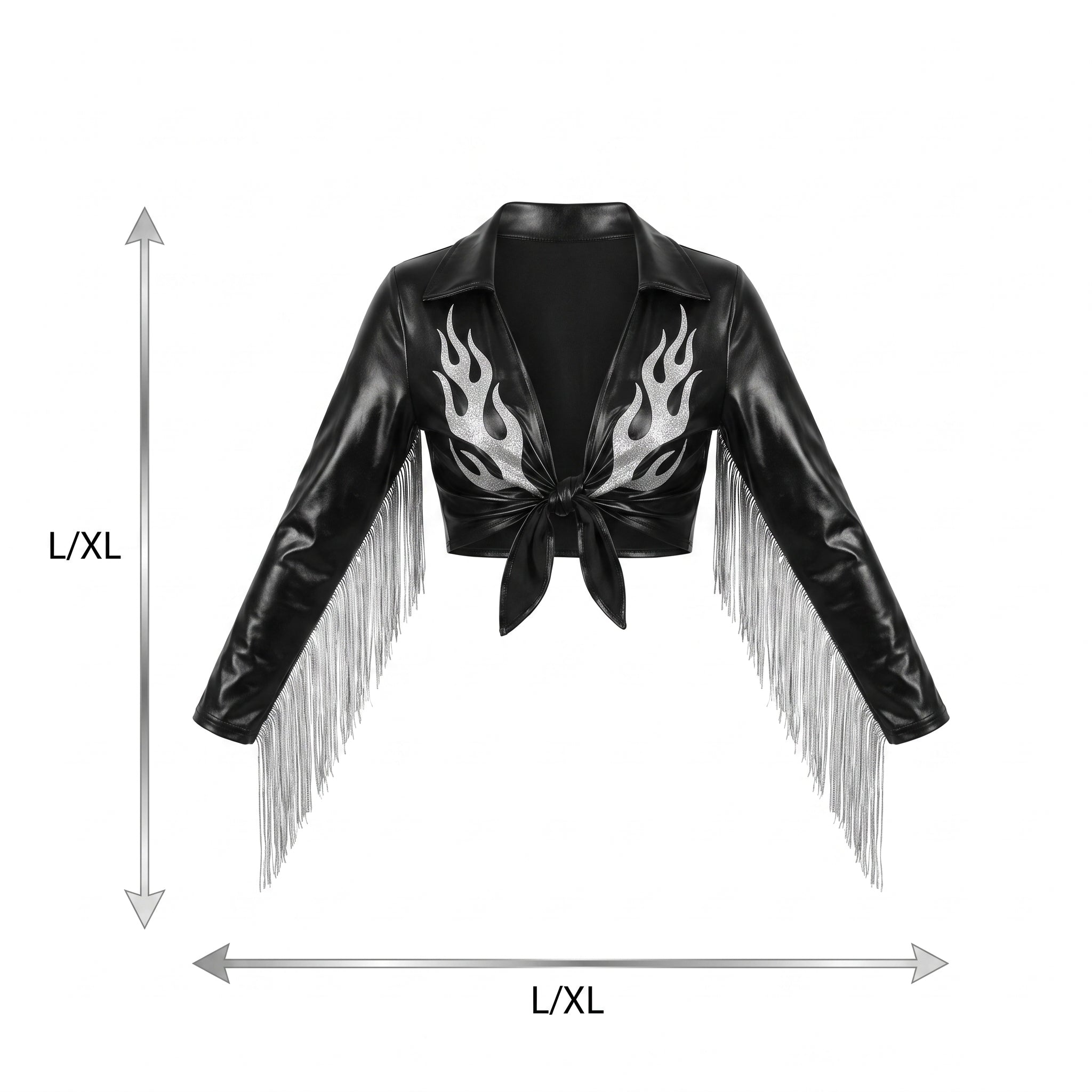 Women's Cowgirl Glam Crop Top Costume Accessory - L/XL