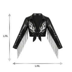Women's Cowgirl Glam Crop Top Costume Accessory - L/XL
