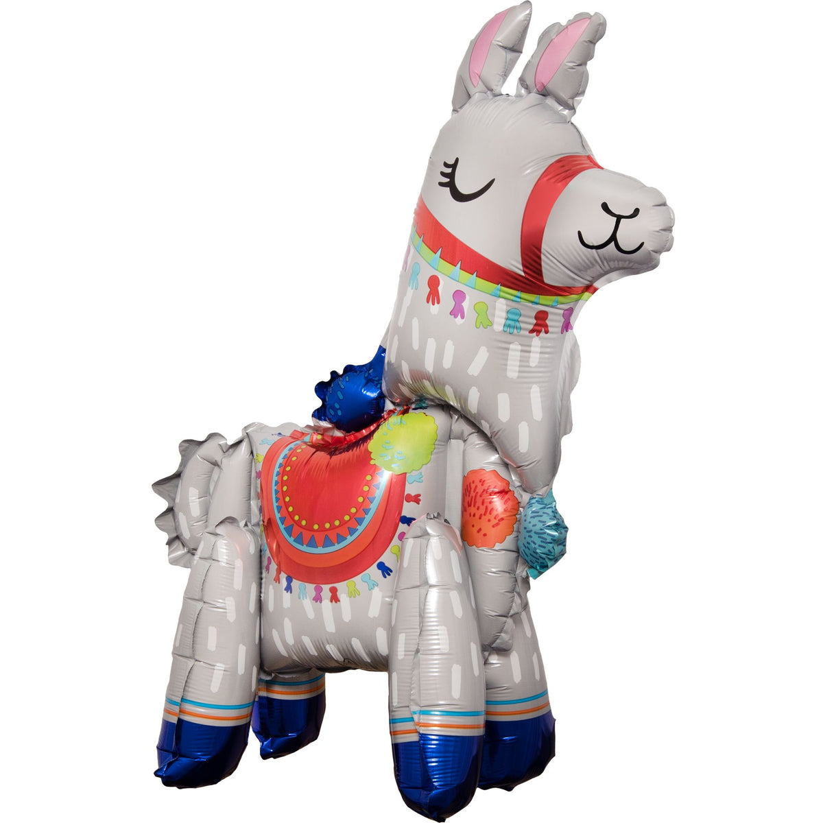 Whimsical Llama Foil Balloon Sitter