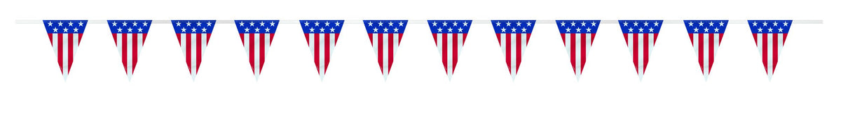 9 Ft. Patriotic Flag Garland