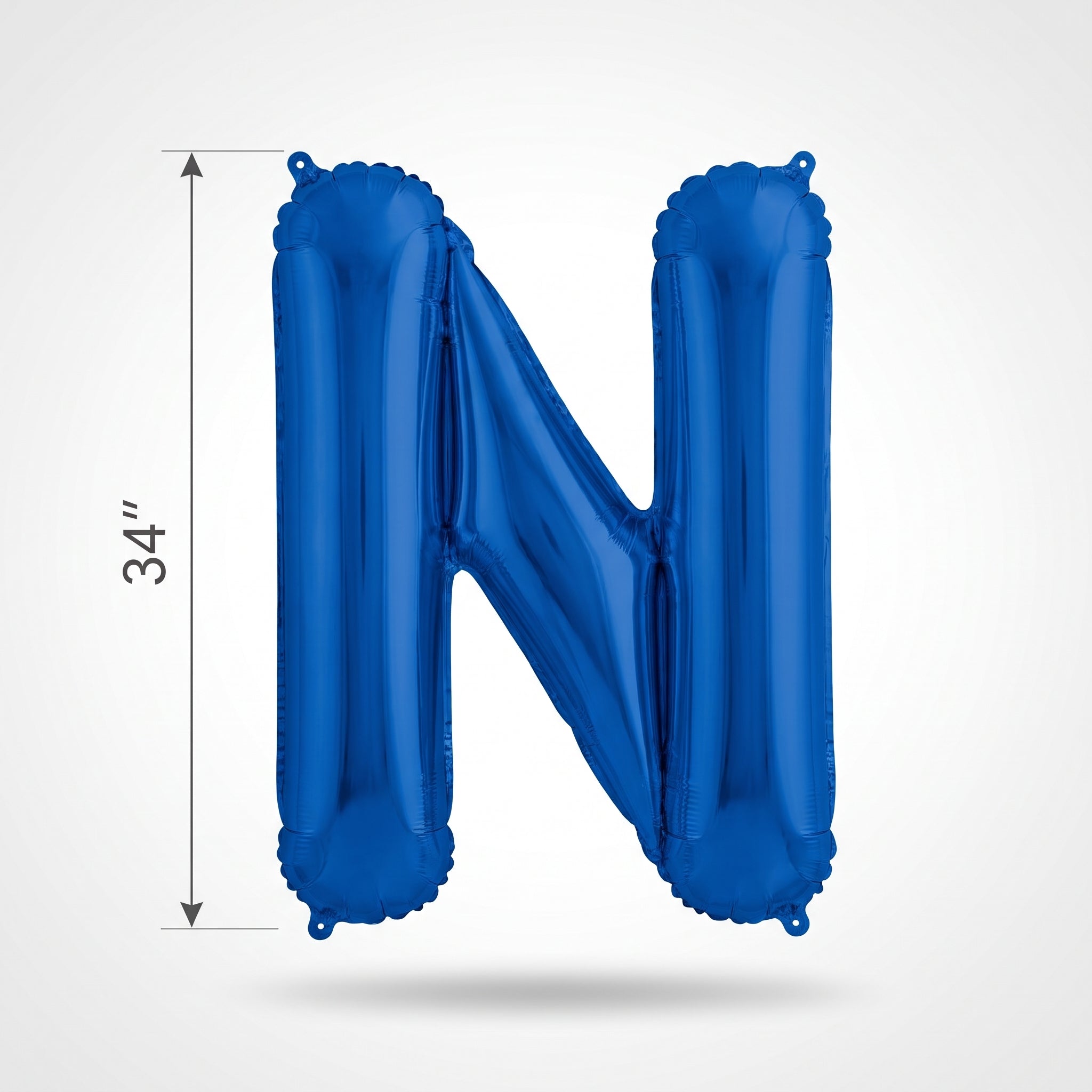 Royal Blue Letter N Foil Balloon