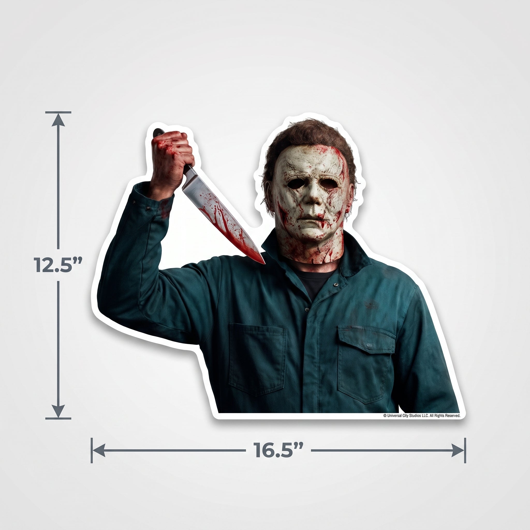 Michael Myers Window Decoration - Halloween Wall Grabber