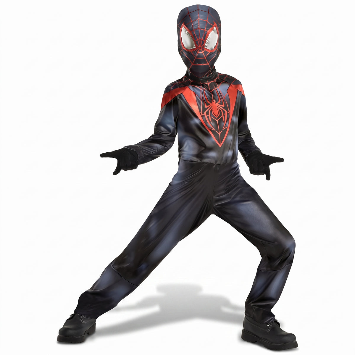 Kids' Marvel Spider-Man Miles Morales Halloween Costume with Mask - Child M (8-10)
