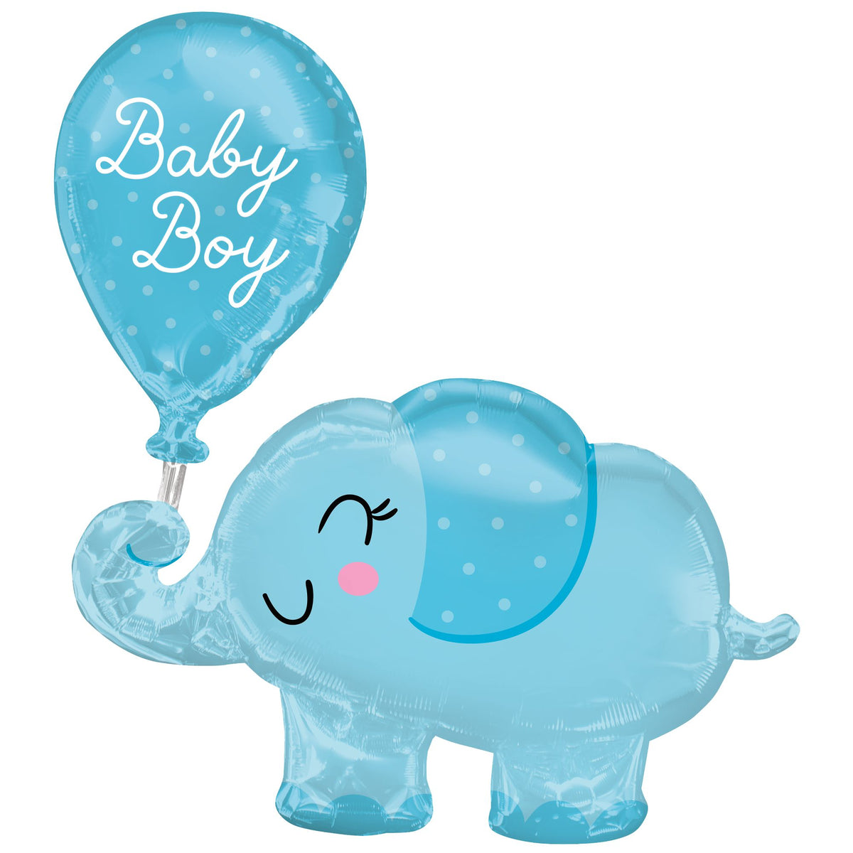 Deluxe Baby Boy Elephant Foil Balloon