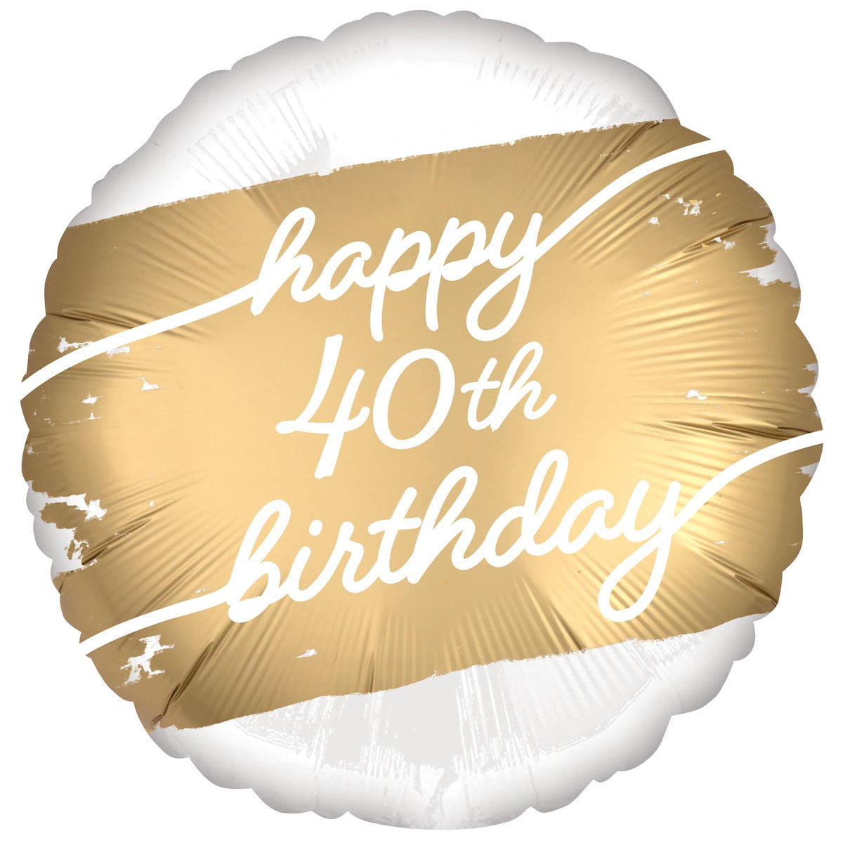 Golden Age 40th Birthday Foil Balloon