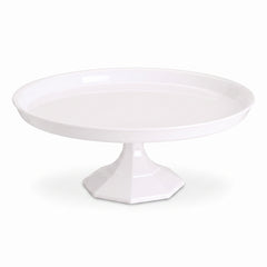 Medium White Plastic Cake Stand - 11.5 In.