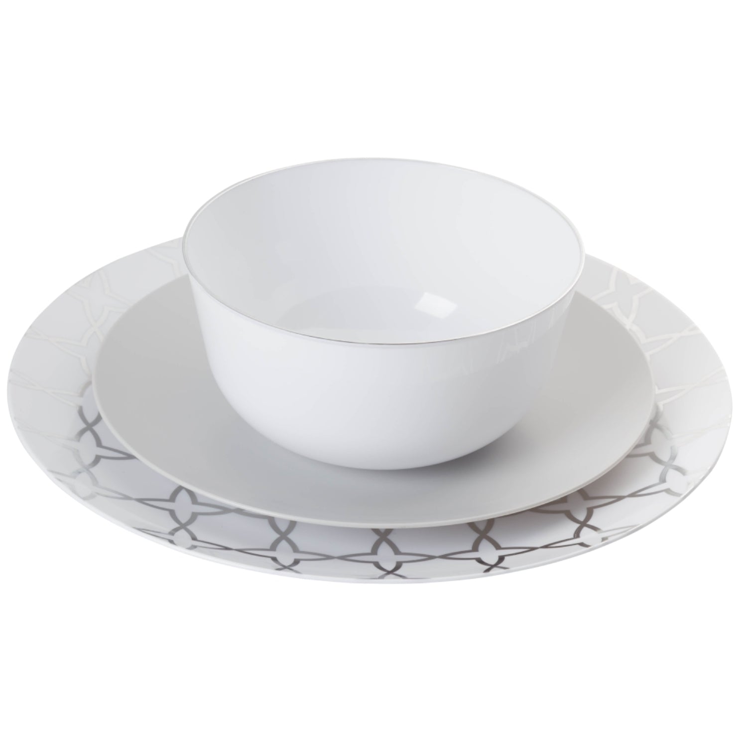 Trend White Plastic Bowls | 40 Count