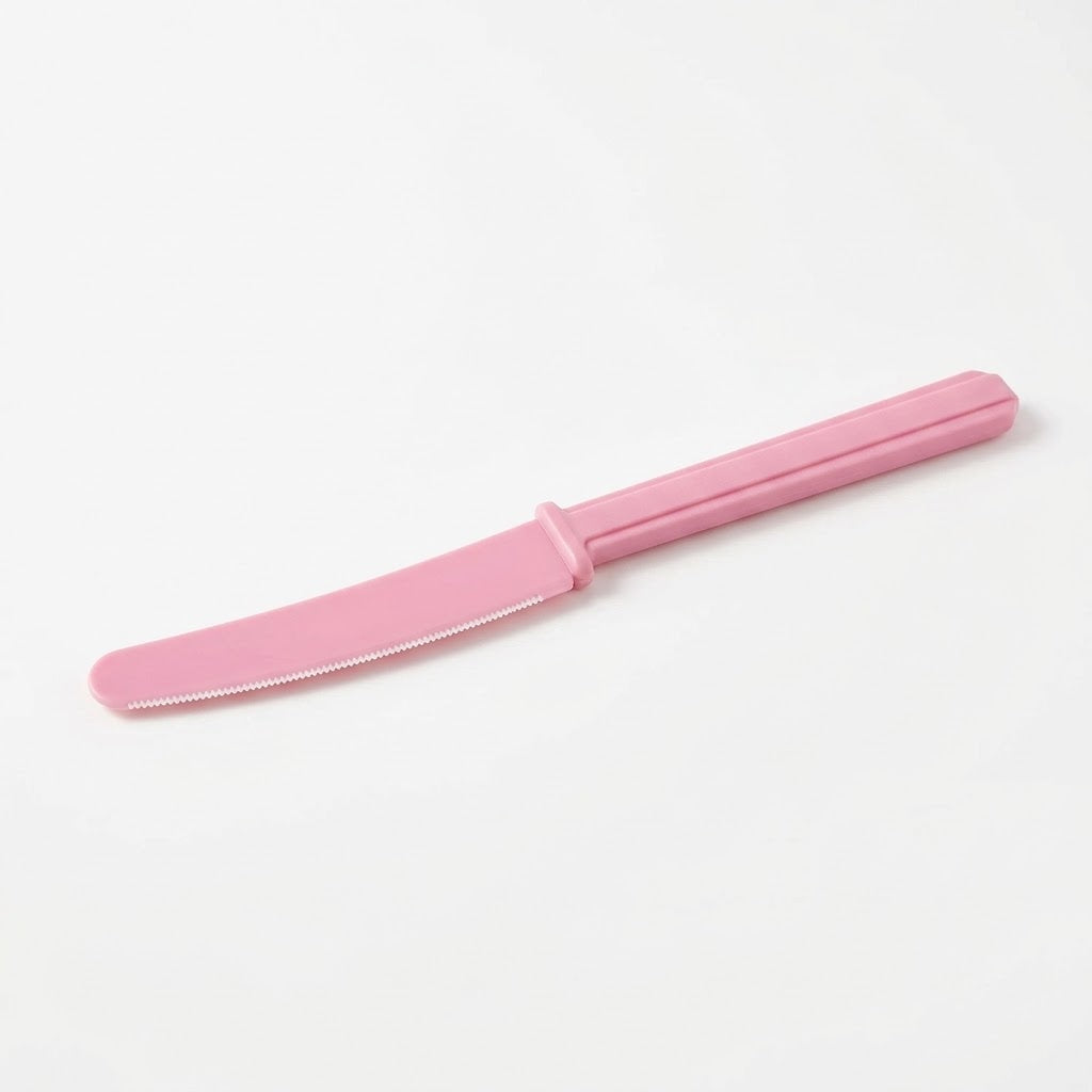 Pink Plastic Economy Knives - 7.5 in.