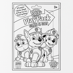 PAW Patrol Grab & Go Play Pack ‚Äì Coloring Book with Crayons & Stickers