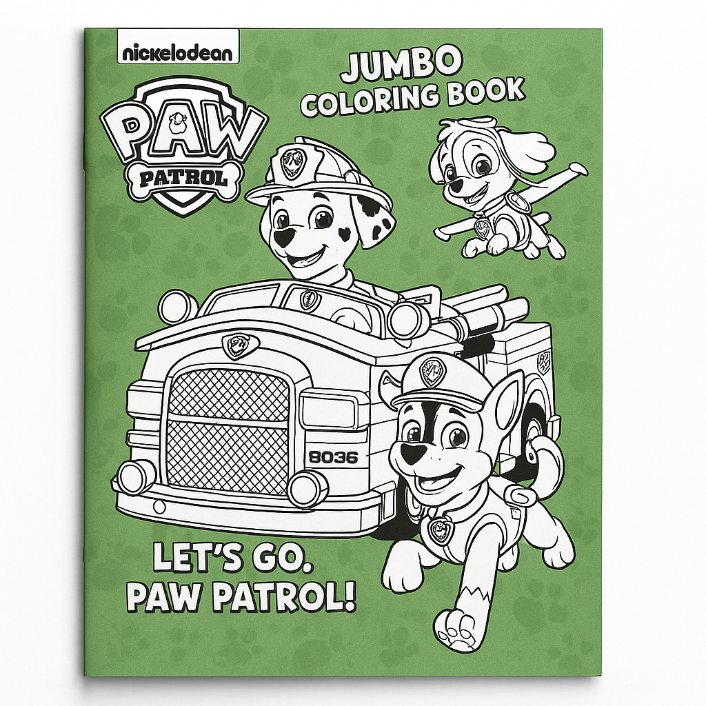 PAW Patrol Jumbo Coloring & Activity Book ‚Äì 32 Pages of Fun
